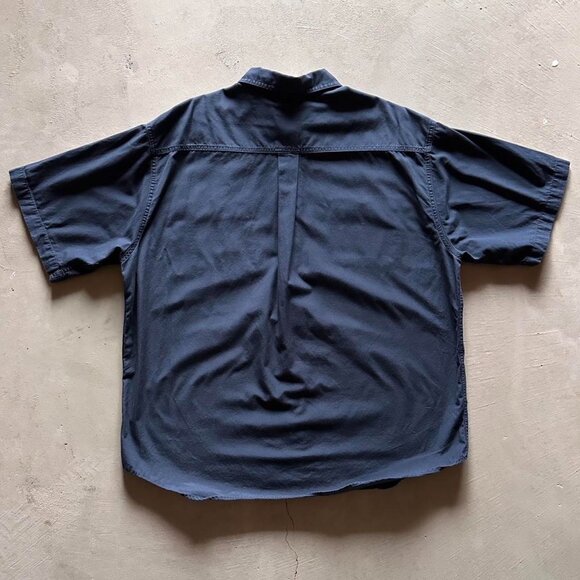 carhartt navy boxy button-up shirt - Picture 3 of 4